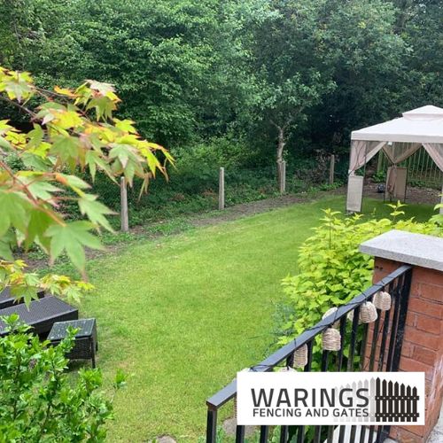 Before new fence installed Waring Fencing and Gates