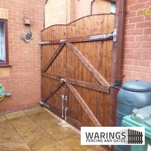 Rear Gate Waring Fencing and Gates